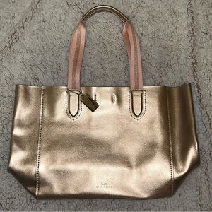 NWT COACH Large Derby Tote Rose Gold